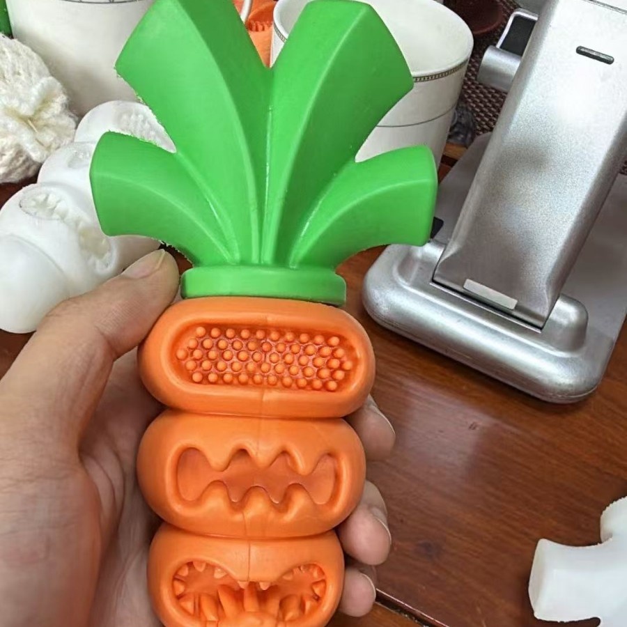Nylon-rubber Carrot Dog Toydurable Bite-resistant And Leak-proof image 2