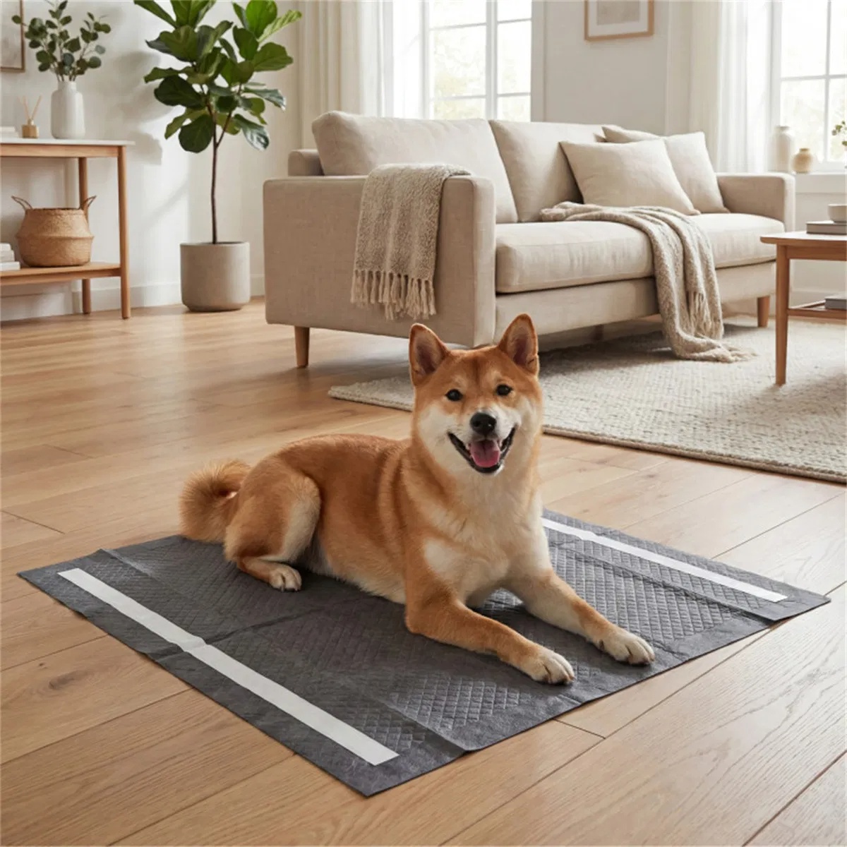 Charcoal 6-Layer Dog Training Pads image 6