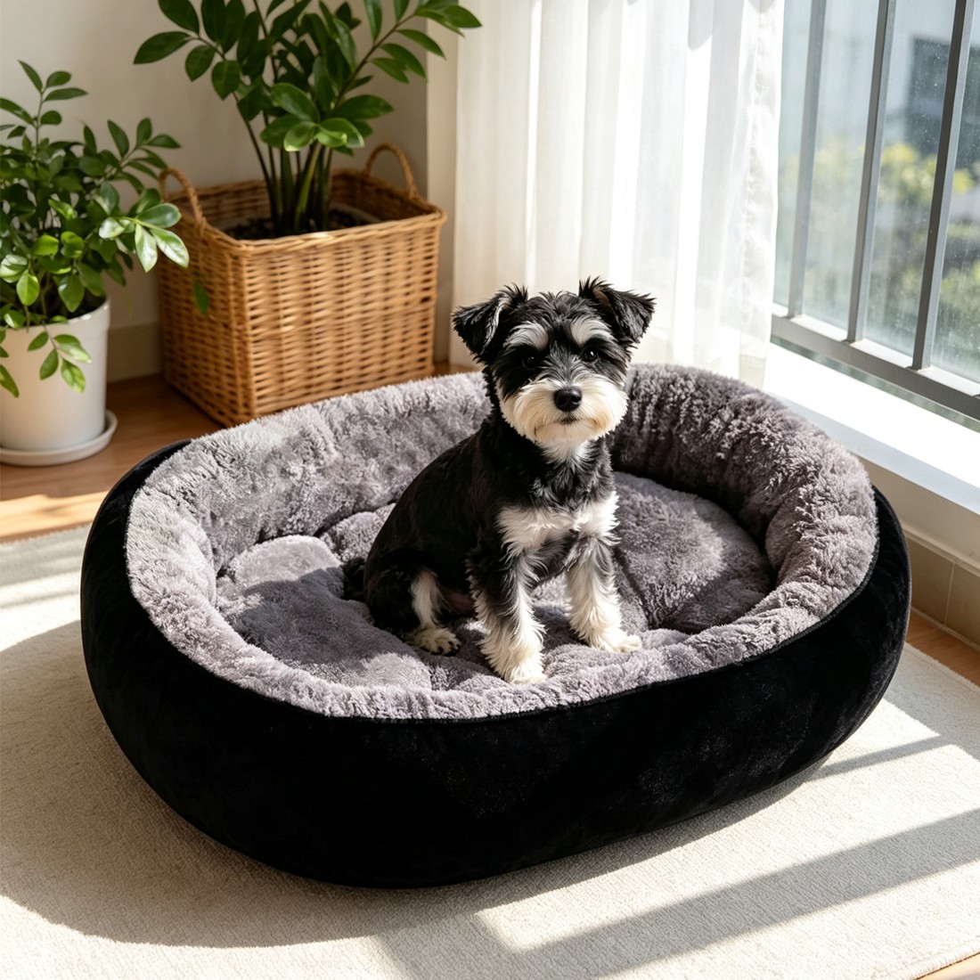 Soft Fleece Washable Pet Cushion Bed image 4