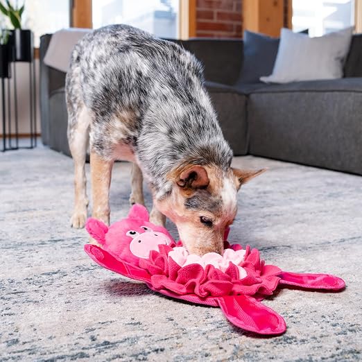 Pink Pig Plush Snuffle Mat