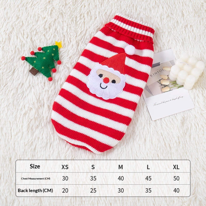 Santa Knitted Dog Sweater image 10