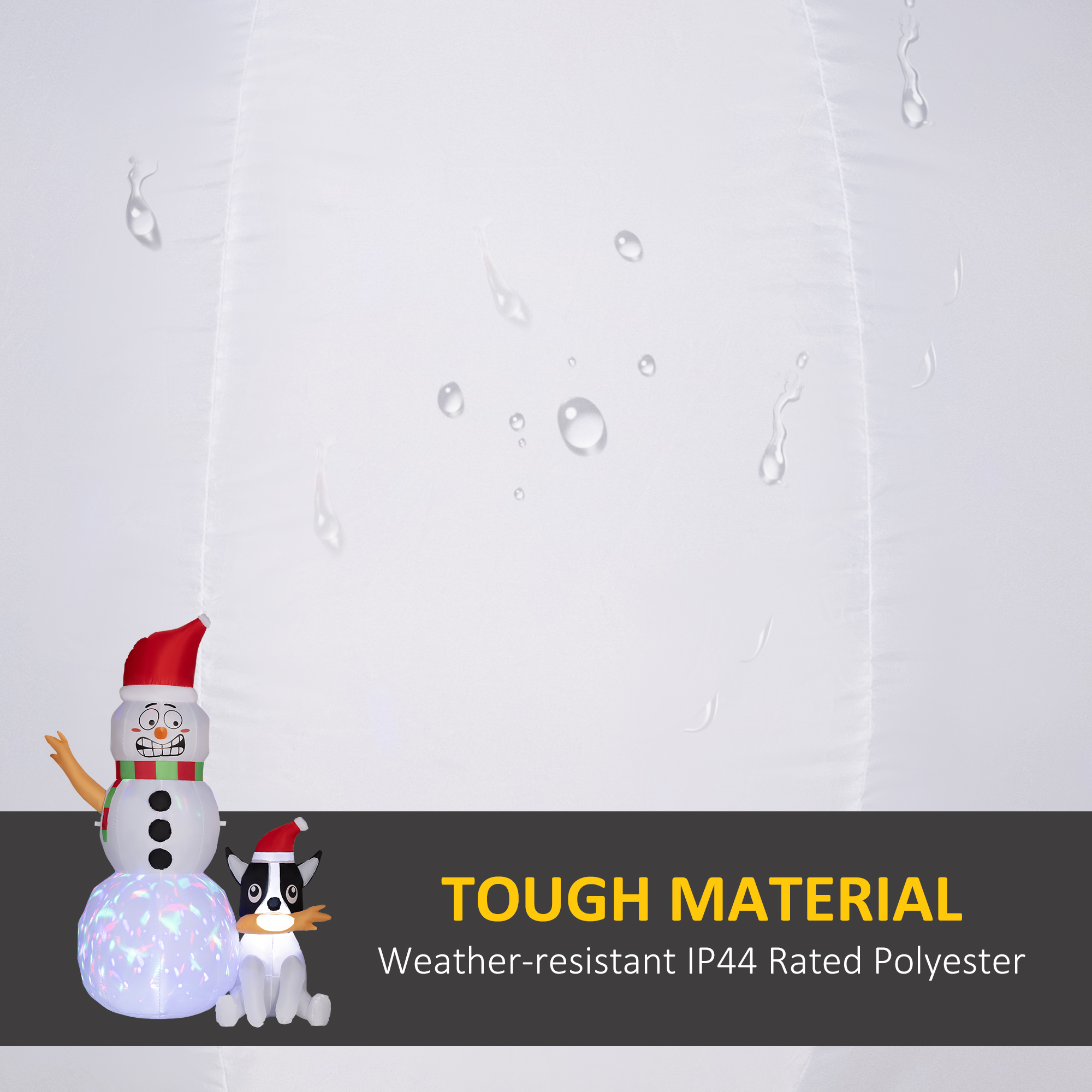 6.2ft Inflatable Santa With Dog Decoration image 2