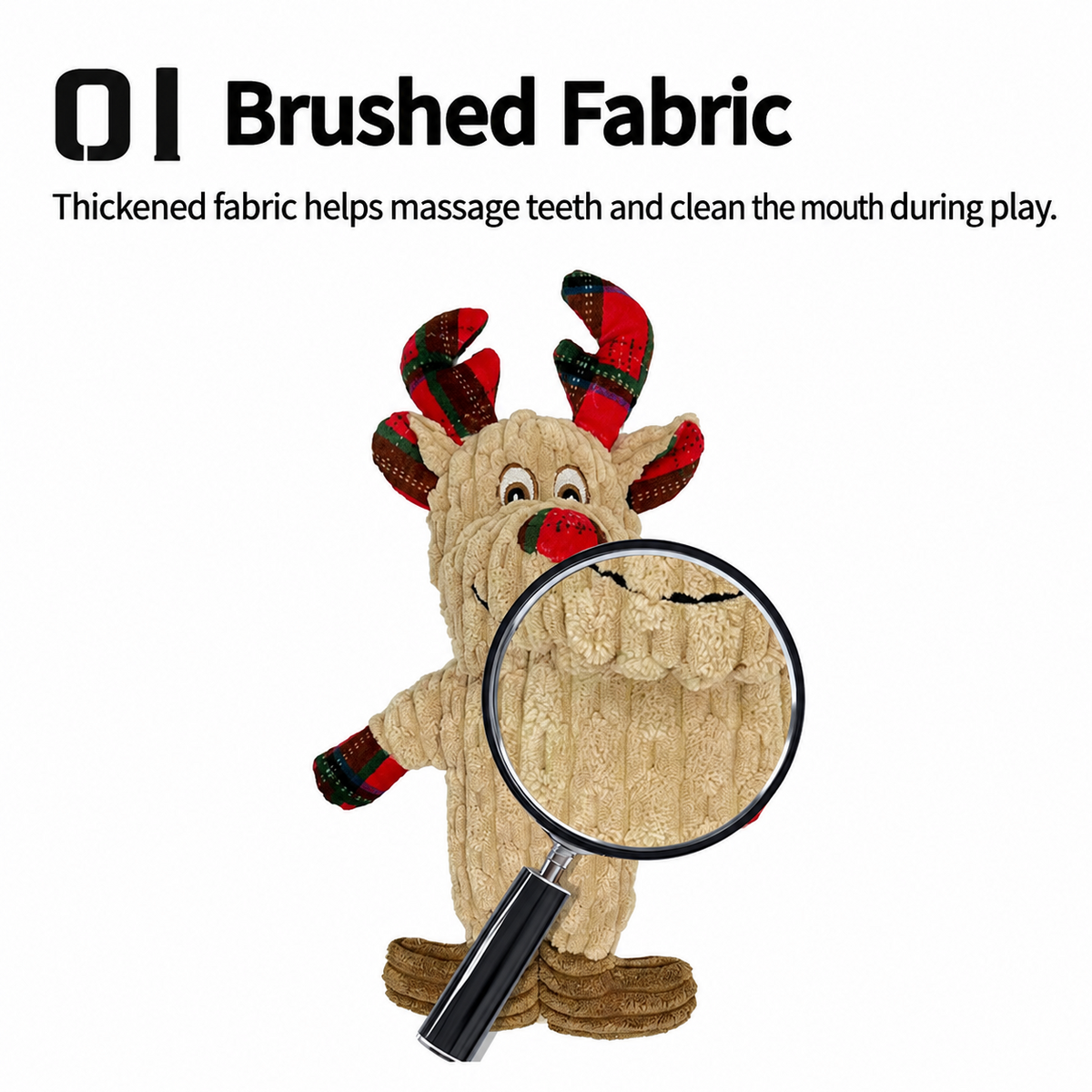 Christmas Squeaky Plush Dog Toy Set image 3