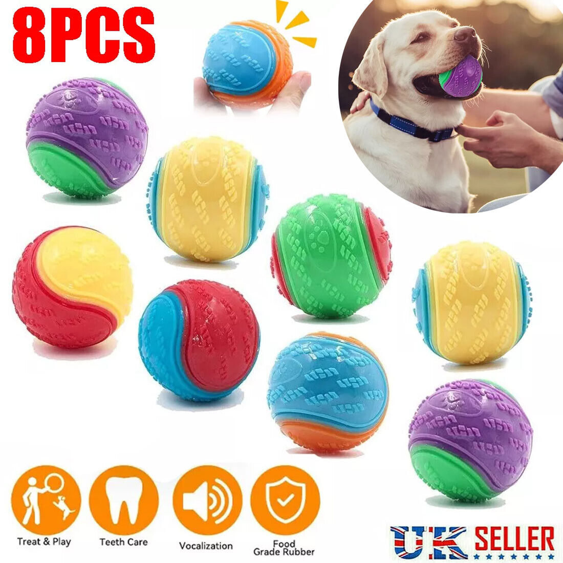 Scooby-Doo Squeaky Dog Ball Set image 2